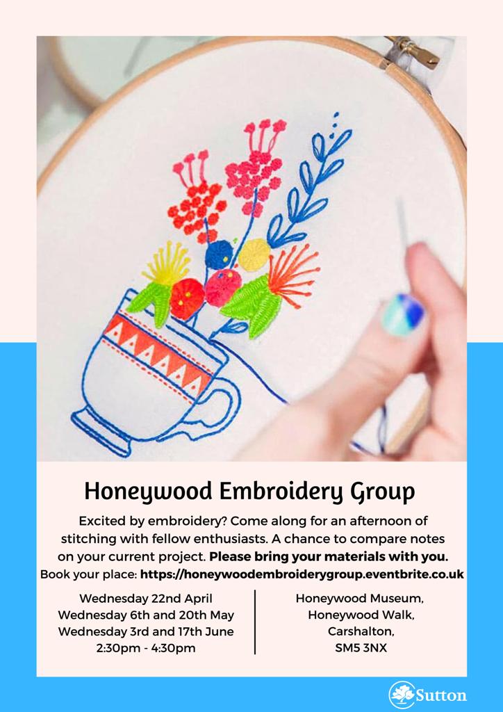 Honeywood Museum Embroidery Group, Apr 22Jun 17 Inside Croydon