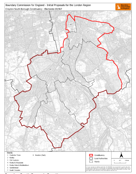 Boundary Commission four MPs for Croydon Inside Croydon